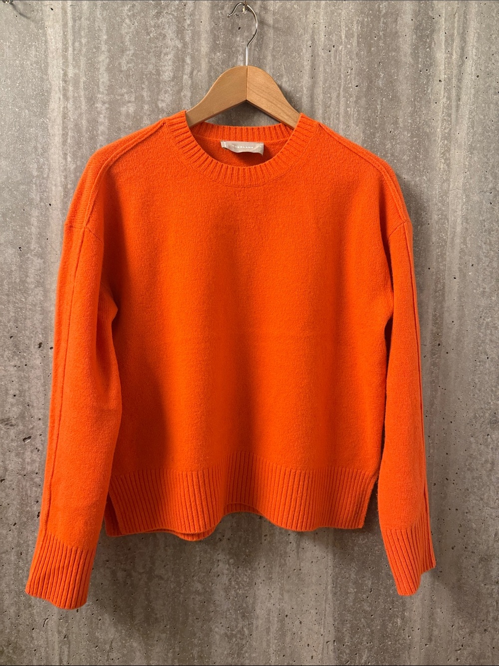 Everlane The Good Merino Wool Crewneck Sweater - Orange